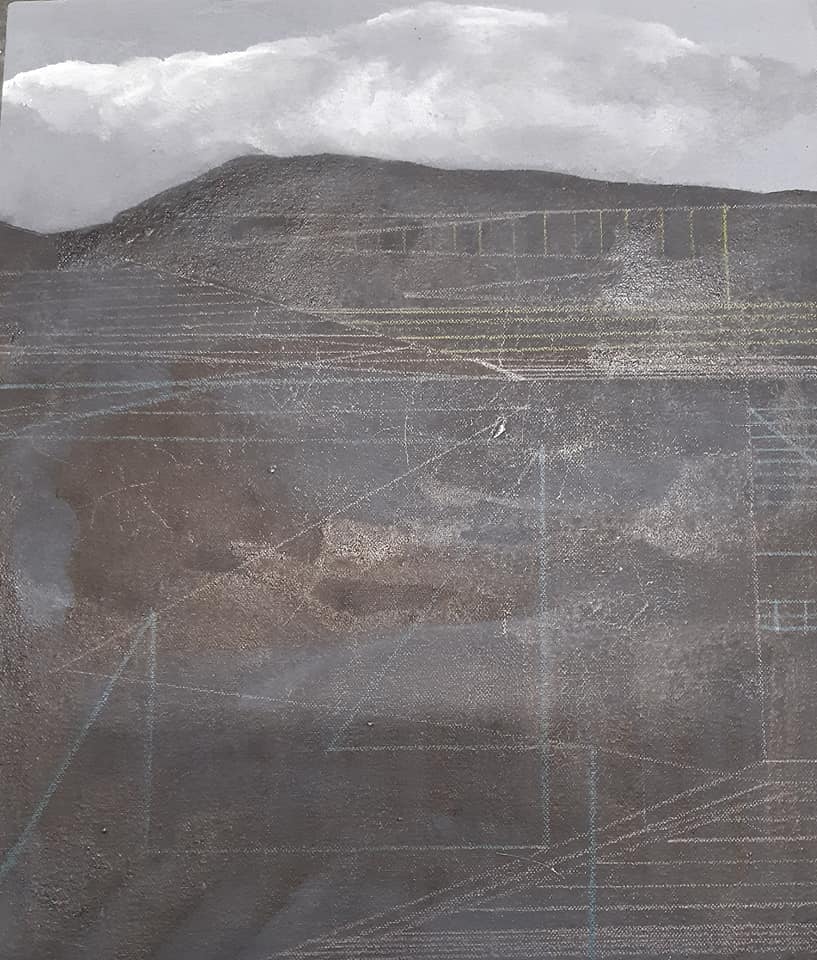 Diane Henshaw - 'Overland & Borders Series - Hinterlands Fermanagh view'