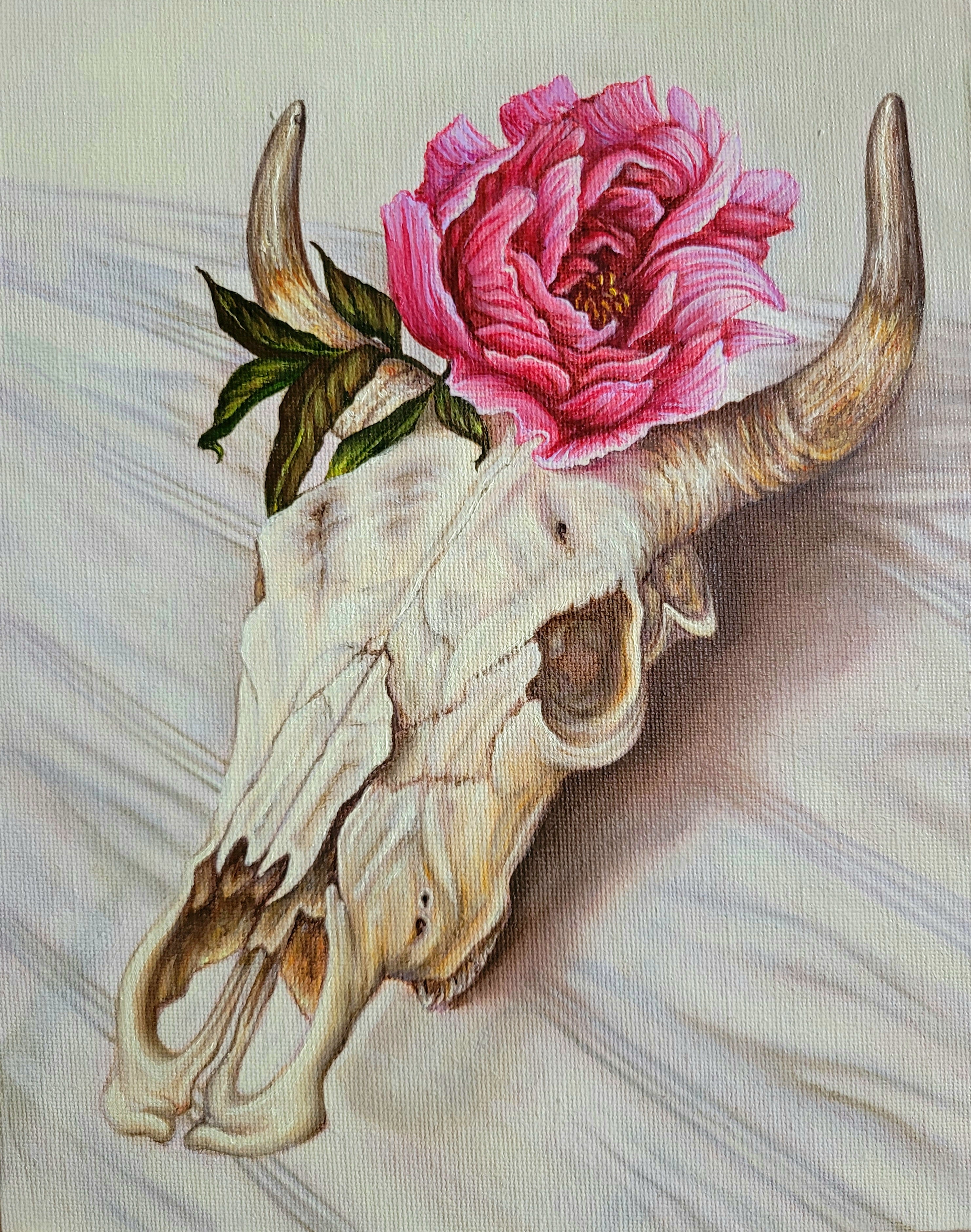 Jade Butler - 'Skull, Peony'